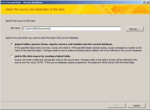 Access database file repair tool