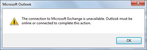 MS Outlook Error messages