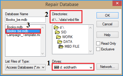 Tips to Repair MDB file by Access Database Repair Tool