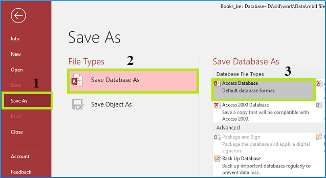 Professional tool for Access Database Repair