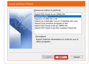 Manual steps for Importing OST into MS Outlook